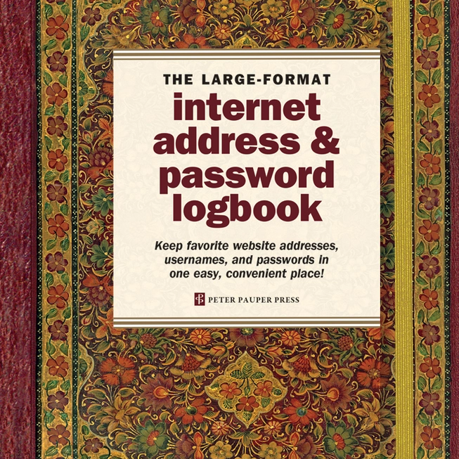 Internet Address & Password Logbooks|Peter Pauper Press|