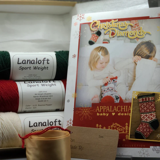 Appalachian Baby Design|Christmas Diamonds|Christmas Stocking