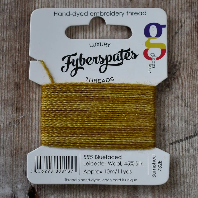 Fyberspates| Gleem Embroidery Thread |Hand Dyed|Wool & Silk