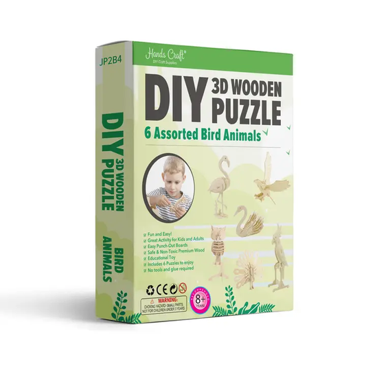 Hands Craft| 3D Wooden Puzzle| Assorted Bird Animals| DIY