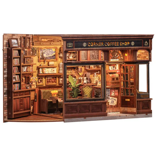 Book Nook Kit& Wonderland| Diy Miniature |3D Puzzle| Hands Craft