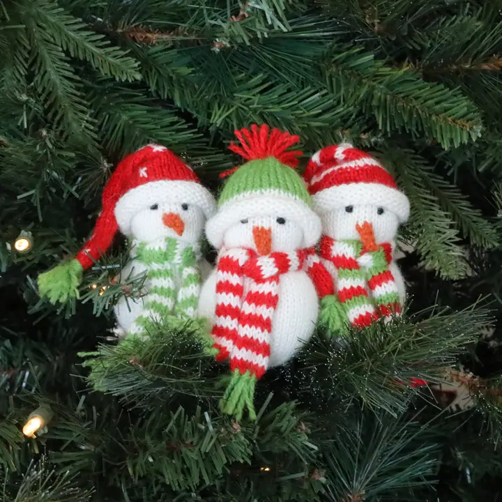 Melange Collection| Knit and Crochet | Tree Ornaments