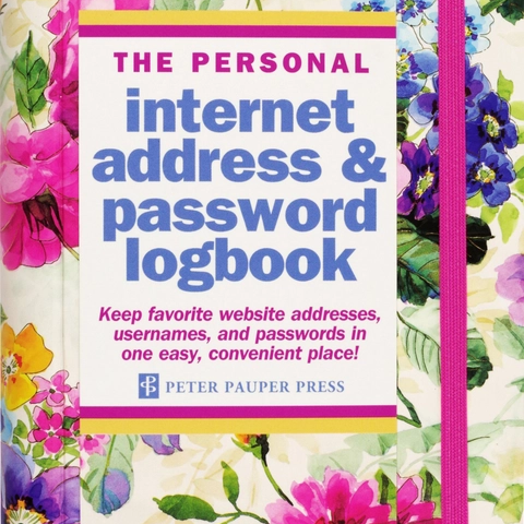 Peter Pauper Press| Logbooks, Internet Address & Password Logbooks|