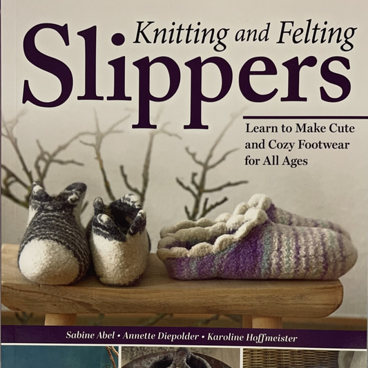 Knitting and Felting Slippers