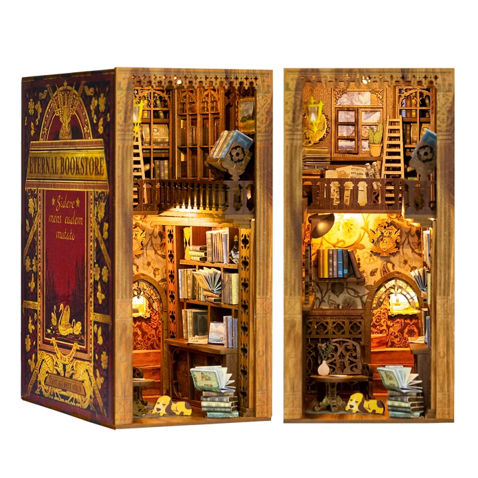 (Hands Craft) Vincent's World|Diy Miniature House Book Nook Kit|3 D Puzzle|Designed by Tonecheer