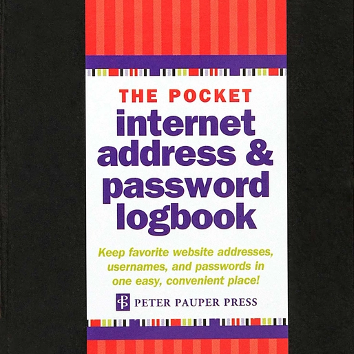 Internet Address & Password Logbooks|Peter Pauper Press|