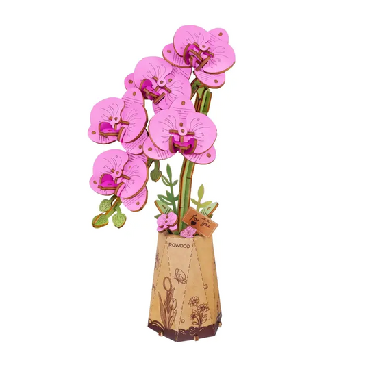 3D Wooden Flower Puzzles|Artistic 3D Painting|DIY Assembly|Hands Craft|
