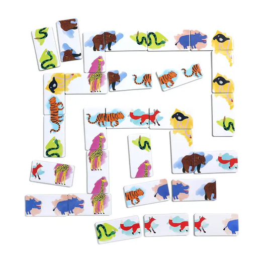 eeBoo| Head to Toe Dominoes - Animal Parade
