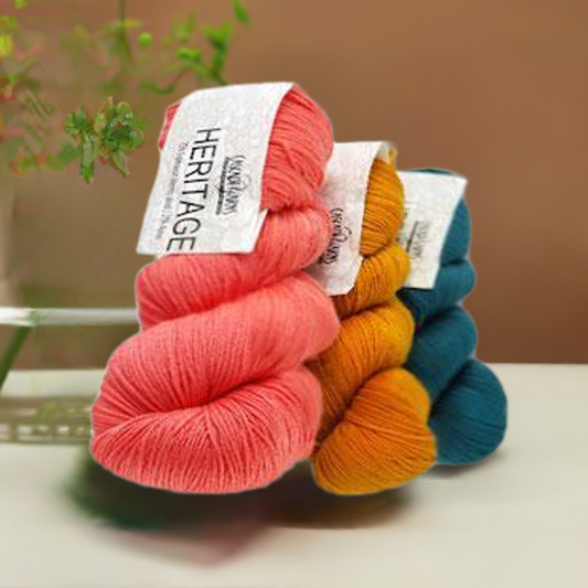 Cascade Heritage Sock Yarn | Fingering Weight | Merino Wool and Nylon