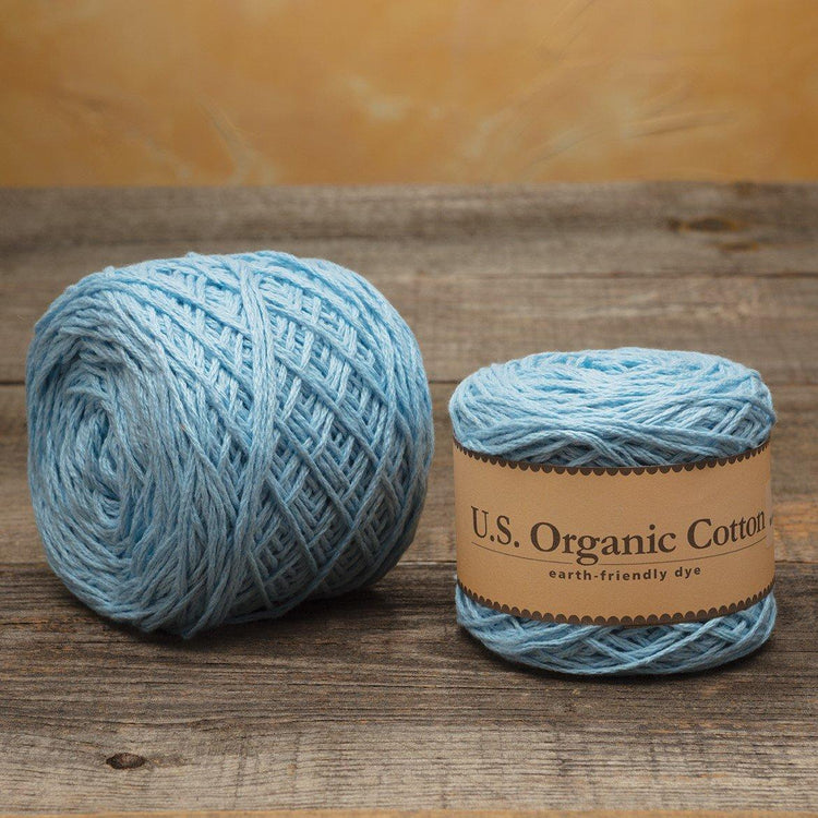 Appalachian Baby Organic Cotton Sport Weight Yarn in Blue