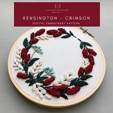 Kensington Crimson And Other Adventures Embroidery Kit