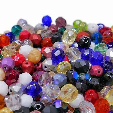 (Fire Mountain) Glass Bi-Cone Beads