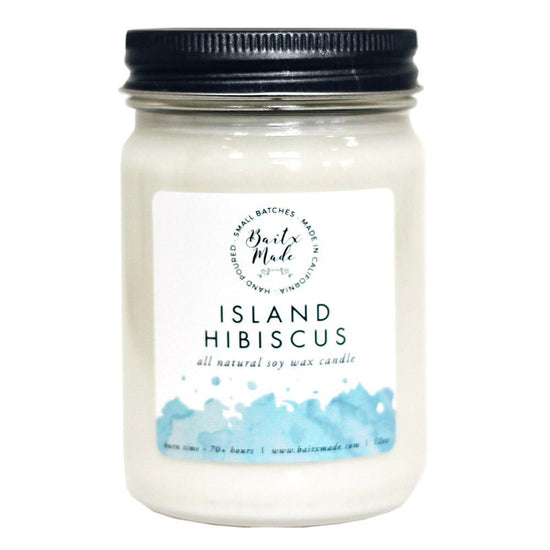 Baitx Made All Natural Soy Based Candle in Island Hibiscus