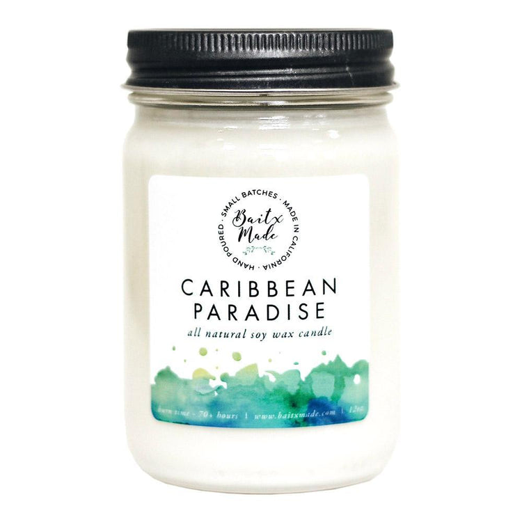 Baitx Made All Natural Soy Based Candle in Caribbean Paradise