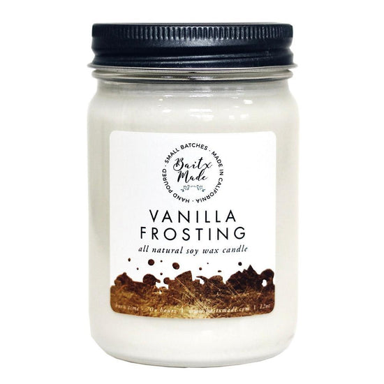 Baitx Made Soy Based Candle in Vanilla Frosting