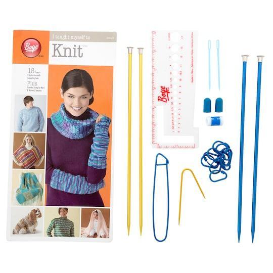 Boye I Taught Myself to Knit Knitting Kit
