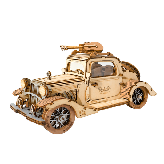 Hands Craft|Vintage Car 3D Wooden Puzzle (TG504)