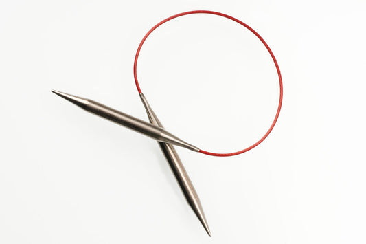 ChiaoGoo|16" Knit Red|Stainless Steel|Circular Knitting Needles