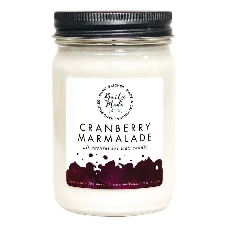 Baitx Made All Natural Soy Based Candle in Cranberry Marmalade