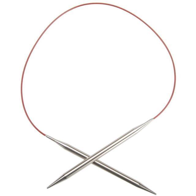 (ChiaoGoo) Red Circular Stainless Steel (24" Fixed)|Bryson