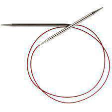 ChiaoGoo|60" Red Lace|Fixed Circular Stainless Steel|Knitting Needles|(Bryson)